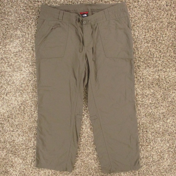 The North Face Pants Women's 16 Short‎ Brown Hiking Outdoor 100% Nylon - Picture 1 of 11